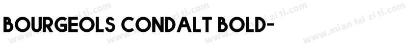 Bourgeols condalt bold字体转换